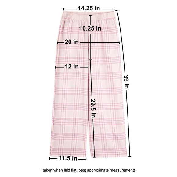 Hollister 24/7 Baggy Flannel Pajama Pants Pink Plaid NWOT - Picture 12 of 12